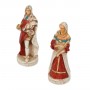 Chess pieces Louis XIV of France, the "Sun King" in hand painted alabaster and resin