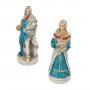 Chess pieces Louis XIV of France, the "Sun King" in hand painted alabaster and resin