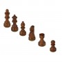 Classic Staunton chess pieces in rosewood