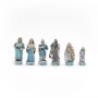 Chess pieces Maritime Republics of Italy in hand painted alabaster and resin