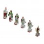 Chess pieces Maritime Republics of Italy in hand painted alabaster and resin