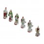 Chess pieces Maritime Republics of Italy in hand painted alabaster and resin