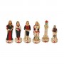 Chess pieces Maritime Republics of Italy in hand painted alabaster and resin