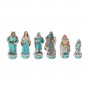 Chess pieces Maritime Republics of Italy in hand painted alabaster and resin