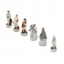 Chess pieces Battle of Midway in alabaster and hand-painted resin