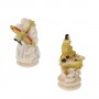 Chess pieces Battle of Midway in alabaster and hand-painted resin