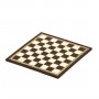 Chessboard leatherette ivory and brown inserted by hand