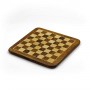 Chessboard walnut and maple wood, inlaid