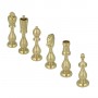 Classics Staunton chess pieces model metal zama with arabesque surface finished by hand