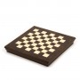 Chessboard box Inlaid walnut and maple Wood Natural Polished