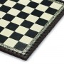 Chess Board Leatherette ivory and green inserted by hand