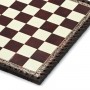 Chessboard leatherette ivory and bordeaux inserted by hand