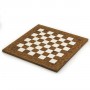 Chessboard in elm root natural polished