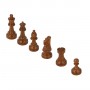 Classic Staunton chess pieces in rosewood