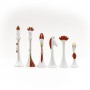 Chess pieces "Modigliani" in hand painted alabaster and resin