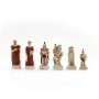 Chess pieces Battle of Troy - Sparta vs Troy in hand painted alabaster and resin