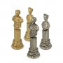 Imperial Rome chess pieces in hand-crafted zamak metal