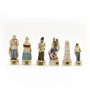 Chess pieces Italy vs Austria - First World War in hand painted alabaster and resin