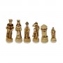 "Medioevo" chess pieces in alabaster and resin Wood Effect Coating