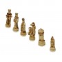 "Medioevo" chess pieces in alabaster and resin Wood Effect Coating