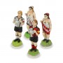 Chess pieces Football (Soccer) Teams in hand-painted  alabaster and resin