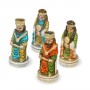 Chess pieces Frederick Barbarossa in hand-painted alabaster and resin