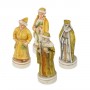 Chess pieces Battle of Kazan in alabaster and hand-painted resin