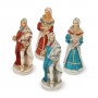 Chess pieces Louis XIV of France, the "Sun King" in hand painted alabaster and resin