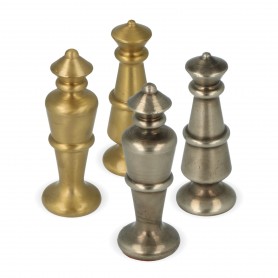 Classics Staunton Chess Pieces Model Metal Zama With Arabesque Surface Finished By Hand