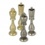 Classics Staunton chess pieces model metal zama with arabesque surface finished by hand