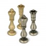 Classic chess pieces model Staunton in full brass metal turned and finished by hand