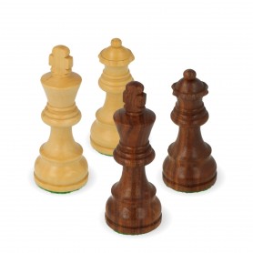 Classic Staunton chess pieces in rosewood