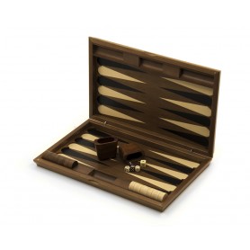 Backgammon in hand carved wood