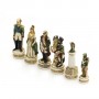 Chess pieces Battle of Borodino in alabaster and resin Handpainted