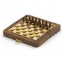 Squared with natural wood - folding magnetic chess set or chess set+checkers