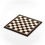 Chessboard leatherette ivory and bordeaux inserted by hand