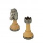 Classic chess pieces Staunton model Zama metal and maple wood, hand finished.