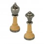 Classic chess pieces Staunton model Zama metal and maple wood, hand finished.