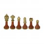 Classic chess pieces Staunton model Zama metal and maple wood, hand finished.