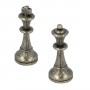 Classics Staunton chess pieces model metal zama with arabesque surface finished by hand.