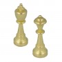 Classics Staunton chess pieces model metal zama with arabesque surface finished by hand.