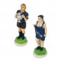 Chess pieces Football (Soccer) Teams in hand-painted  alabaster and resin