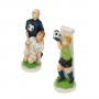 Chess pieces Football (Soccer) Teams in hand-painted  alabaster and resin