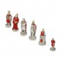 Chess pieces The Battle of Camelot in hand painted alabaster and resin