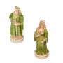 Chess pieces The Battle of Camelot in hand painted alabaster and resin