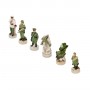 Chesspieces World War - Hitler Vs Stalin in hand painted alabaster and resin