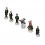 Chesspieces World War - Hitler Vs Stalin in hand painted alabaster and resin