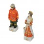 Chess pieces Italian Fire Department “yesterday and today” in hand painted alabaster and resin