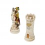 Chess pieces Corps of Carabinieri with high uniform in hand painted alabaster and resin