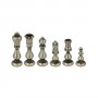 Classic chess pieces model Staunton in full brass metal turned and finished by hand